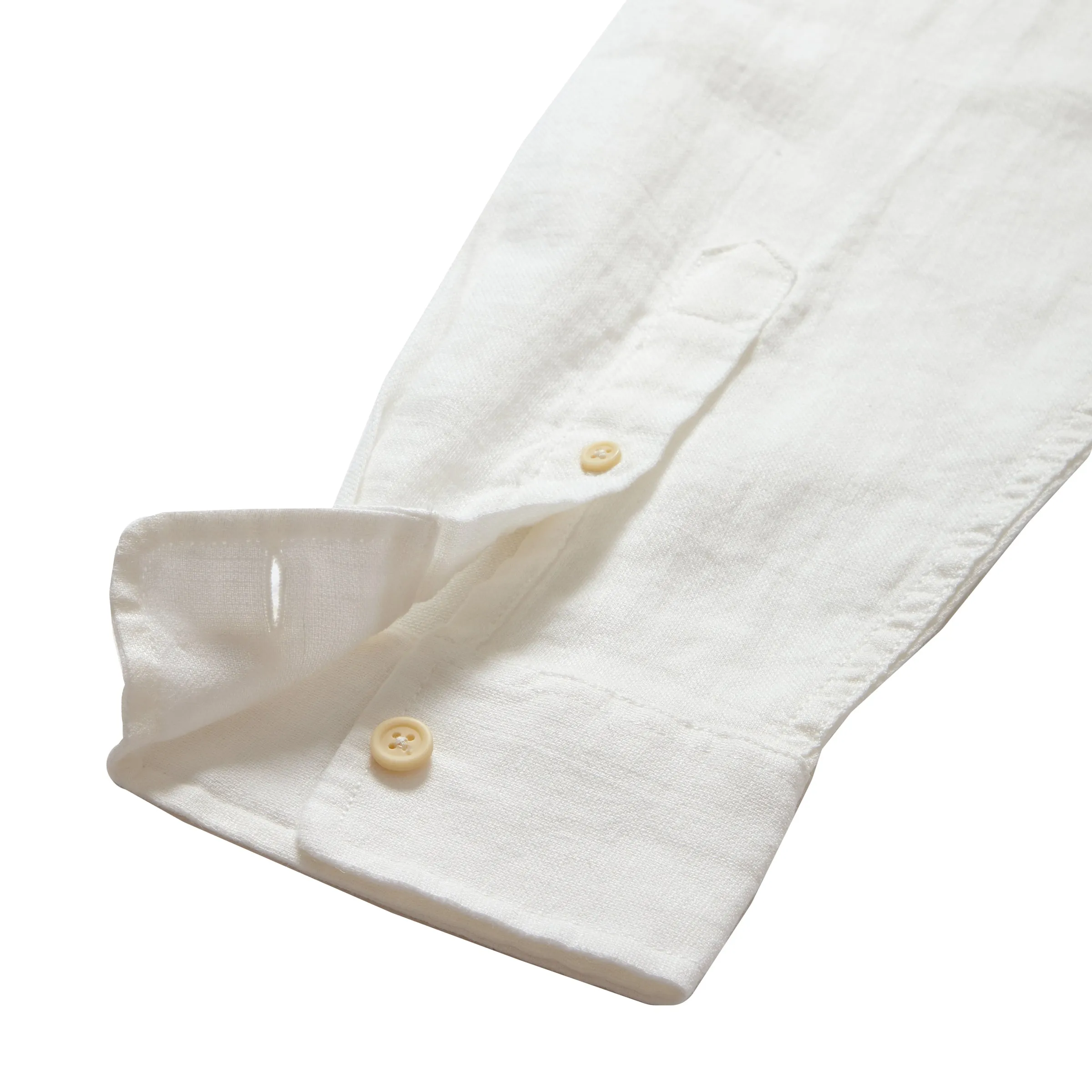 Amalfi Textured Linen Cotton Shirt - White