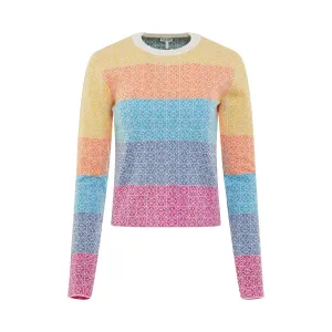 Anagram Jacquard Wool Sweater in Multicolour