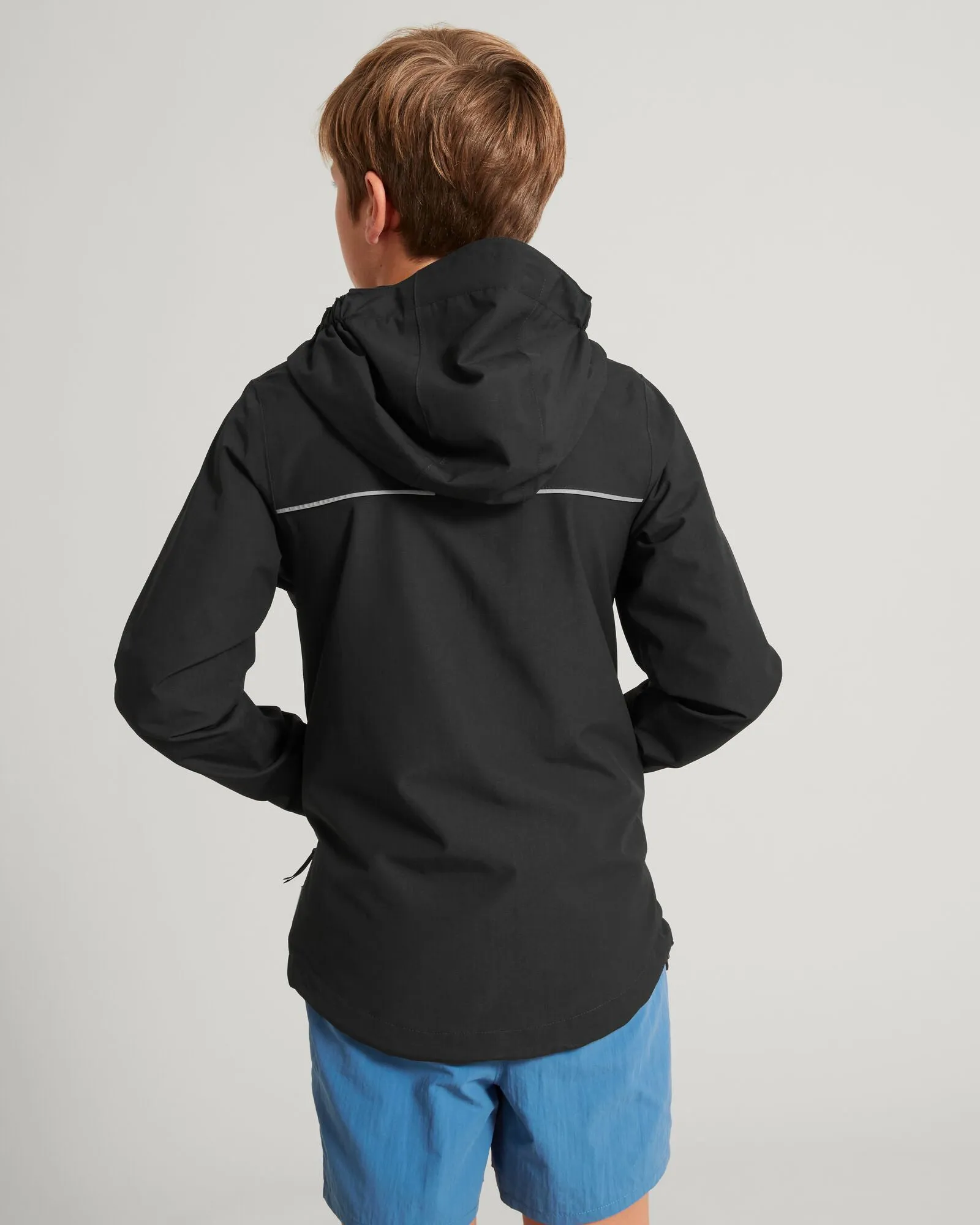 Boys' Andulo 2-layer Rain Jacket - Black