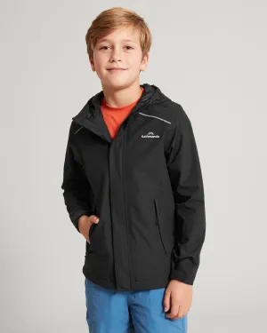 Boys' Andulo 2-layer Rain Jacket - Black