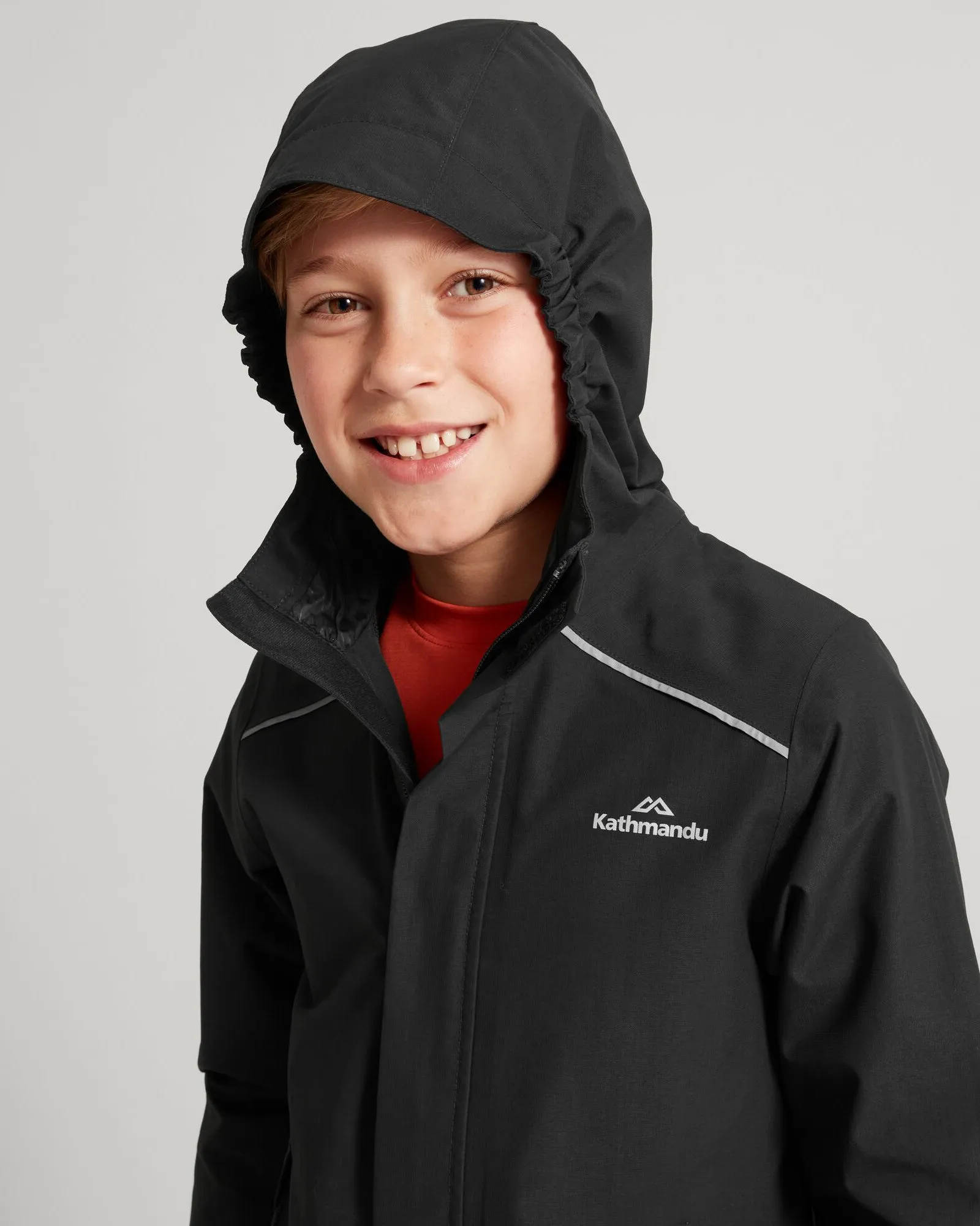 Boys' Andulo 2-layer Rain Jacket - Black