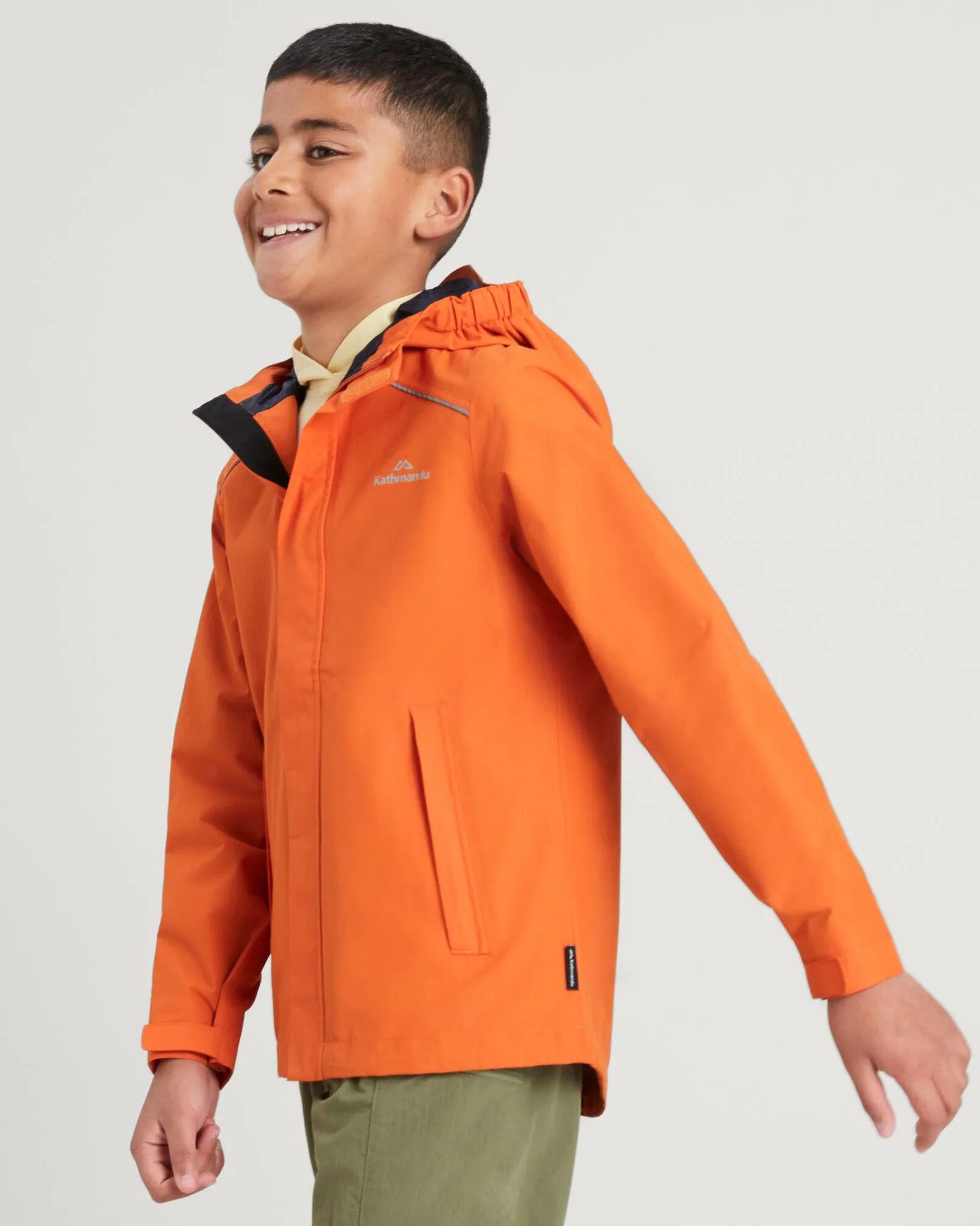 Boys' Andulo 2-layer Rain Jacket - Squash