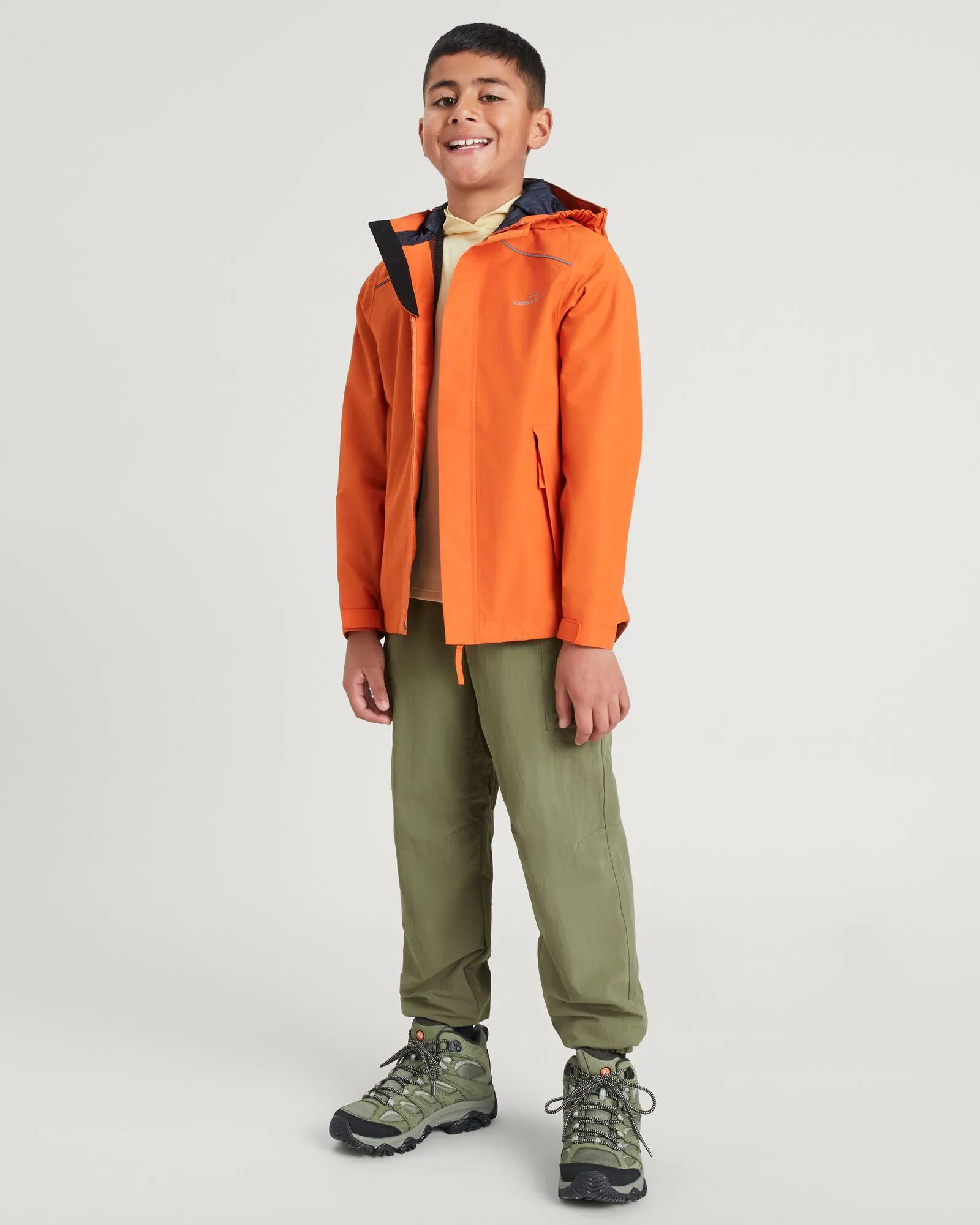 Boys' Andulo 2-layer Rain Jacket - Squash