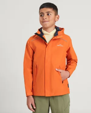 Boys' Andulo 2-layer Rain Jacket - Squash