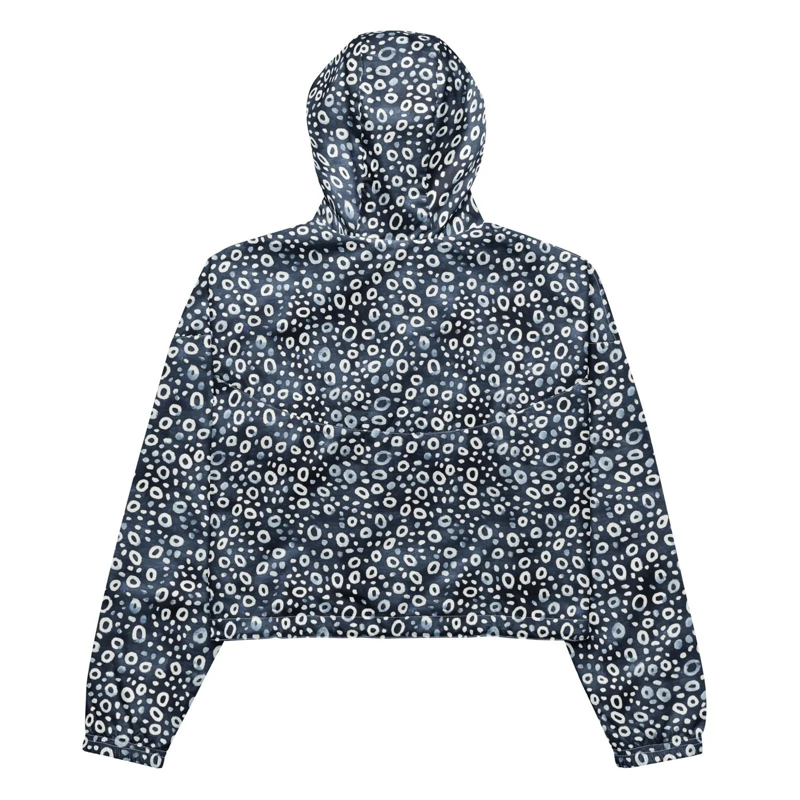 Eagle Ray Spots Womens Cropped Windbreaker