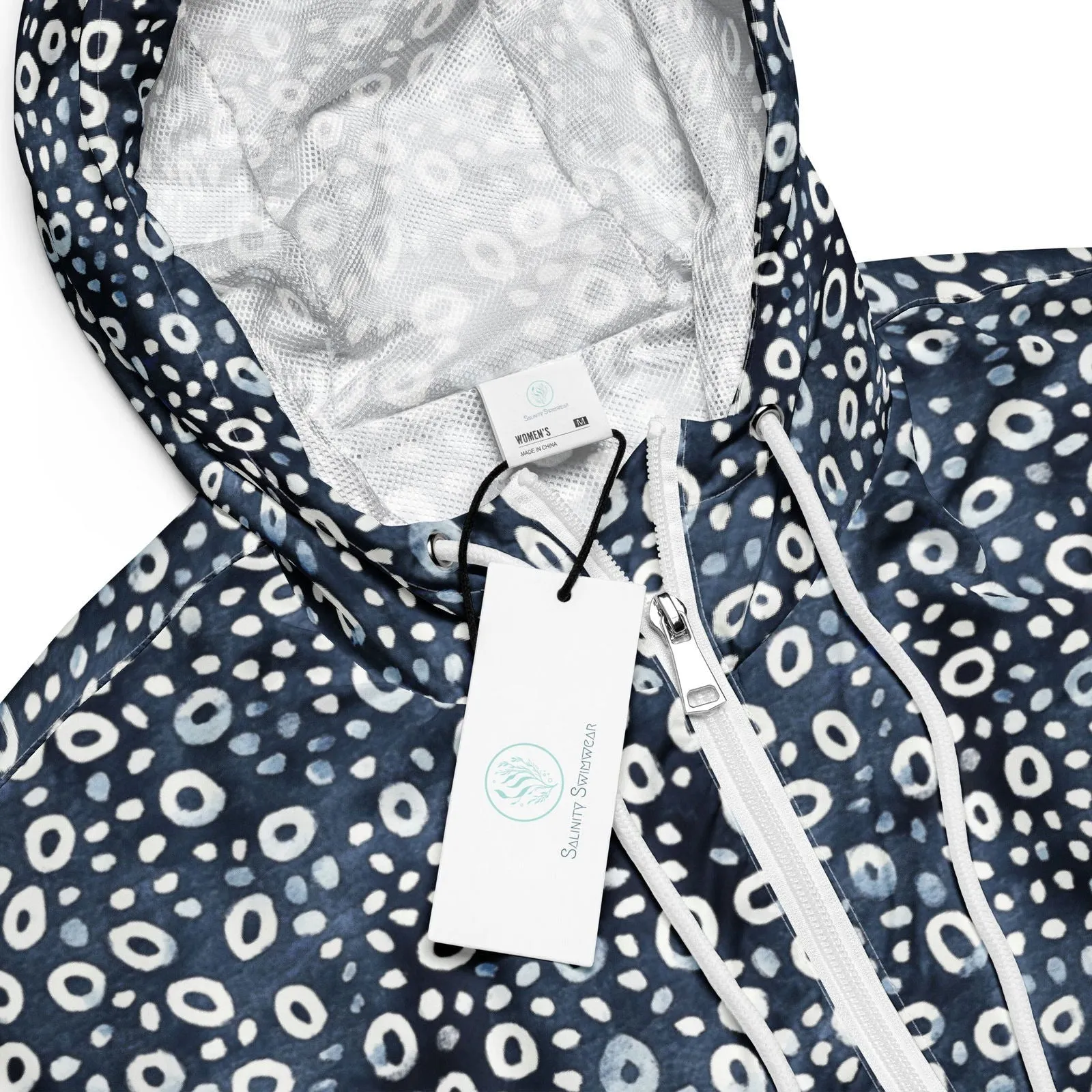 Eagle Ray Spots Womens Cropped Windbreaker