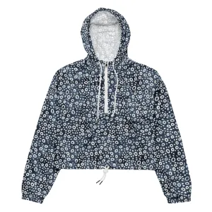 Eagle Ray Spots Womens Cropped Windbreaker