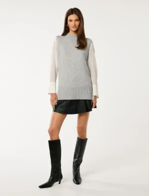 Fern High Neck Tabard Sweater