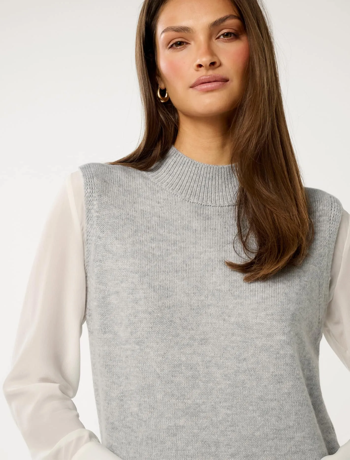 Fern High Neck Tabard Sweater