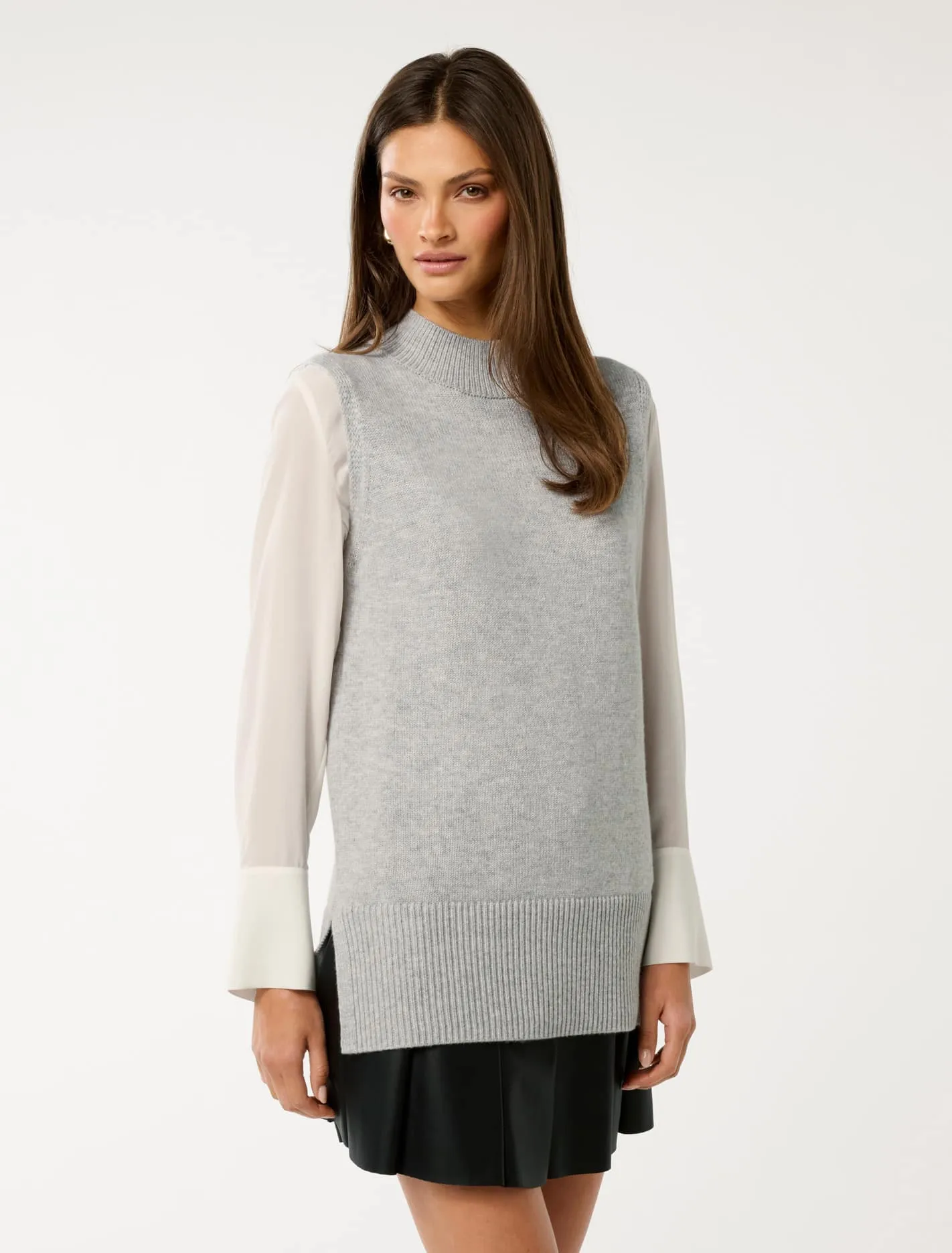 Fern High Neck Tabard Sweater