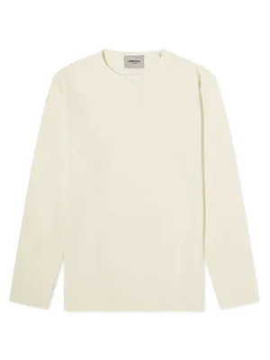 FOG ESSENTIALS Thermal Longsleeve Henley T-Shirt Cream
