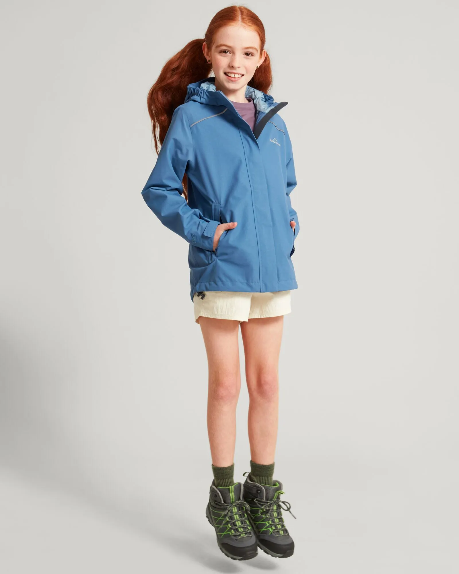 Girls' Andulo 2-layer Rain Jacket - Moonlight