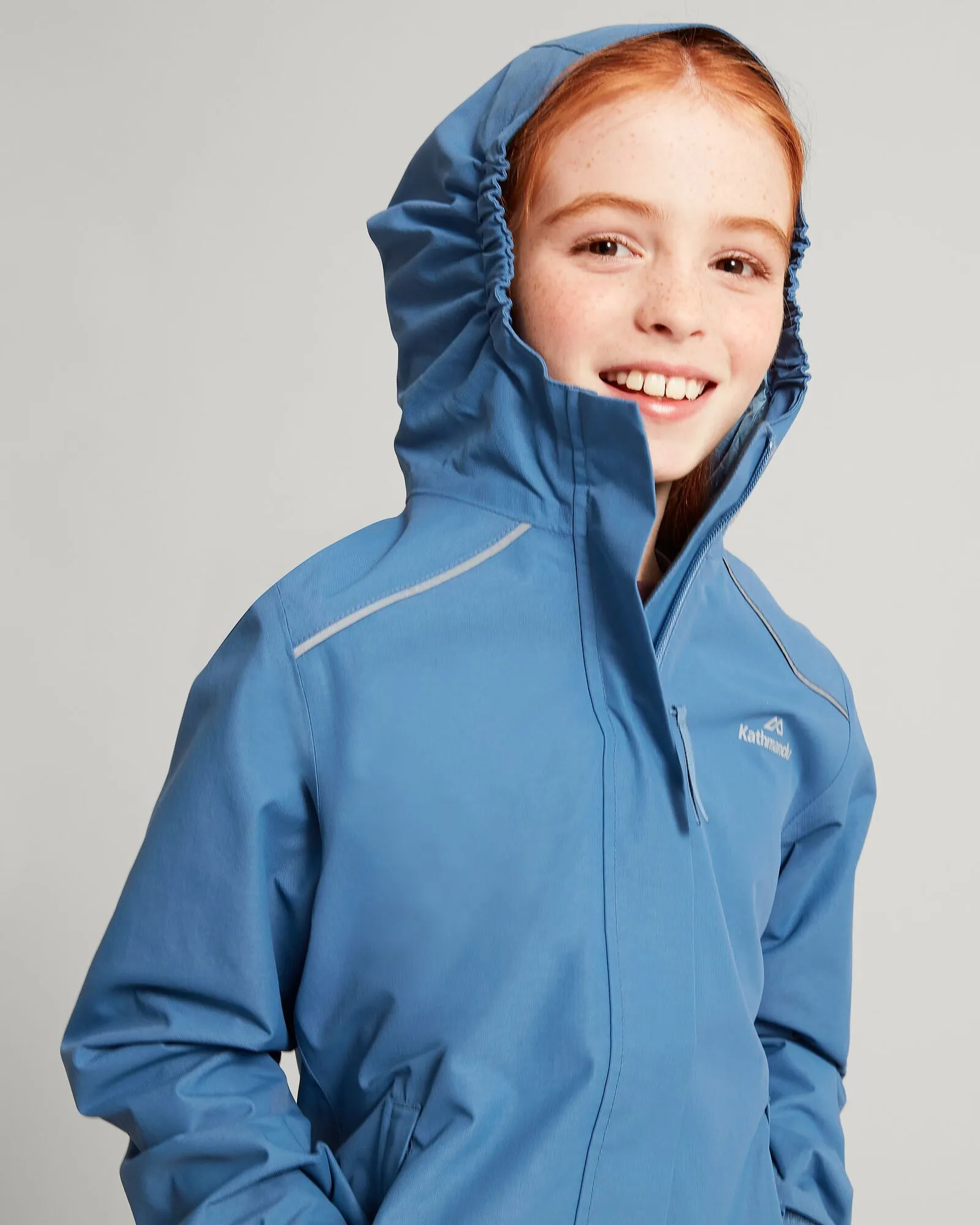 Girls' Andulo 2-layer Rain Jacket - Moonlight