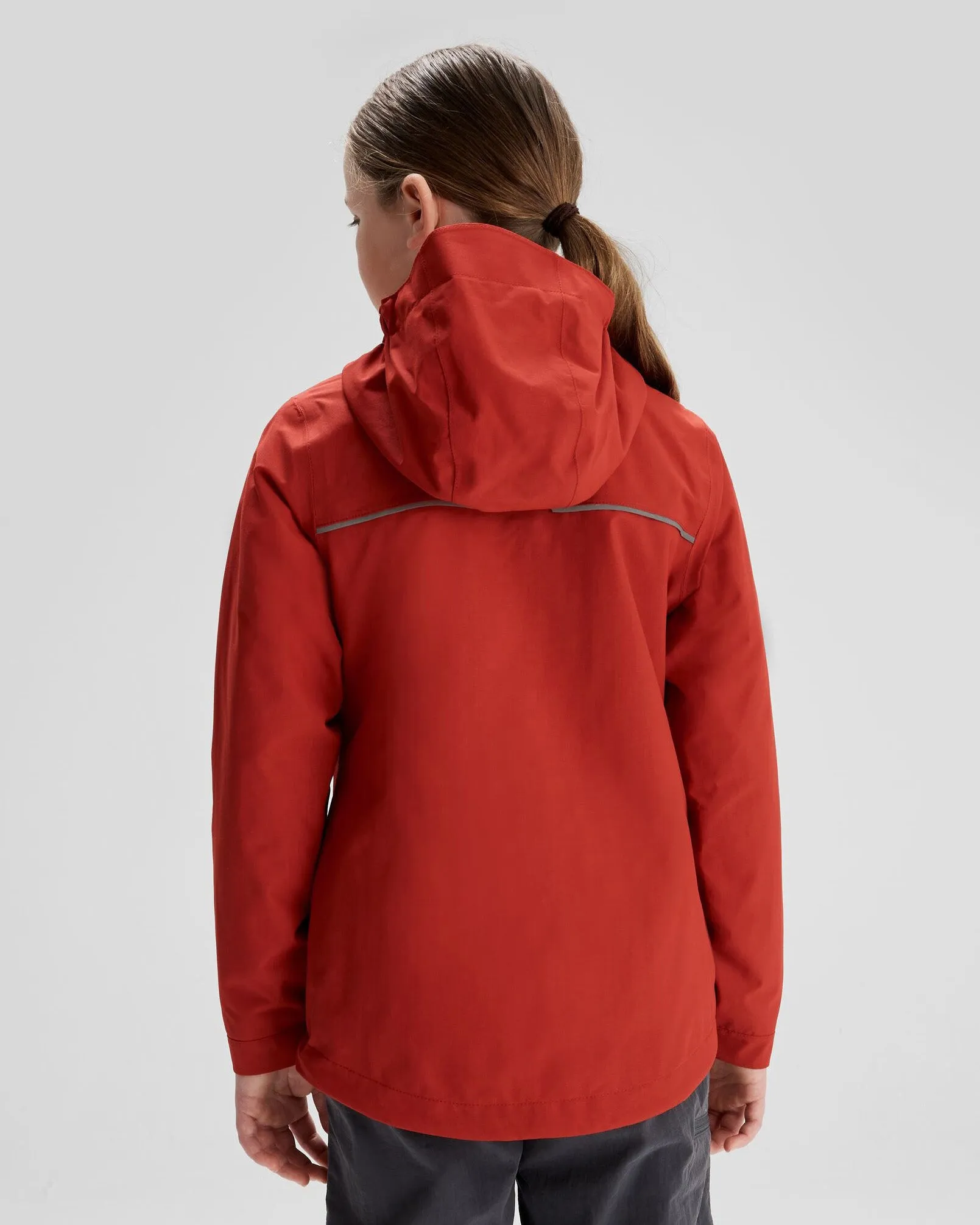 Girls' Andulo 2-layer Rain Jacket - Spicy Chilli Pepper
