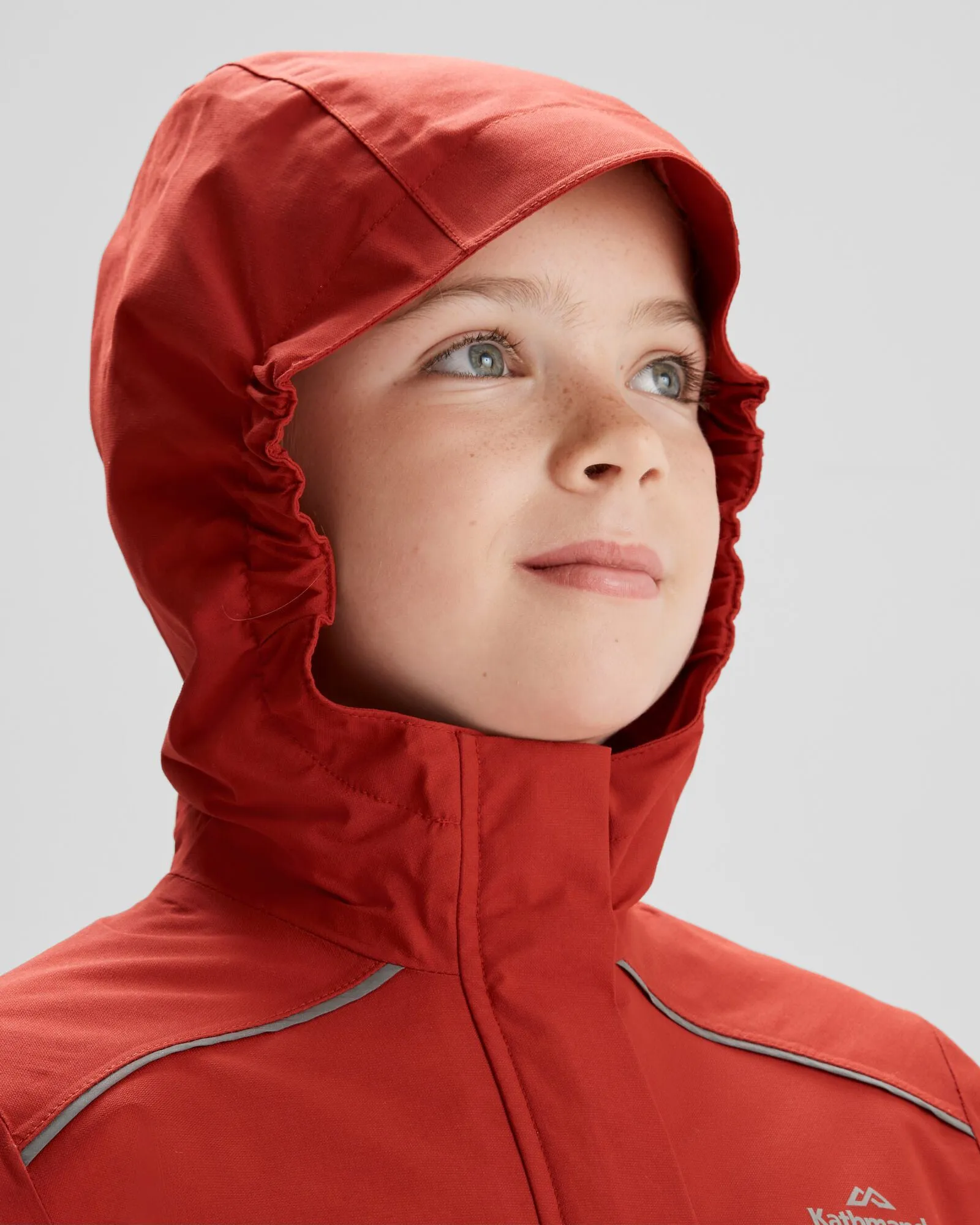 Girls' Andulo 2-layer Rain Jacket - Spicy Chilli Pepper