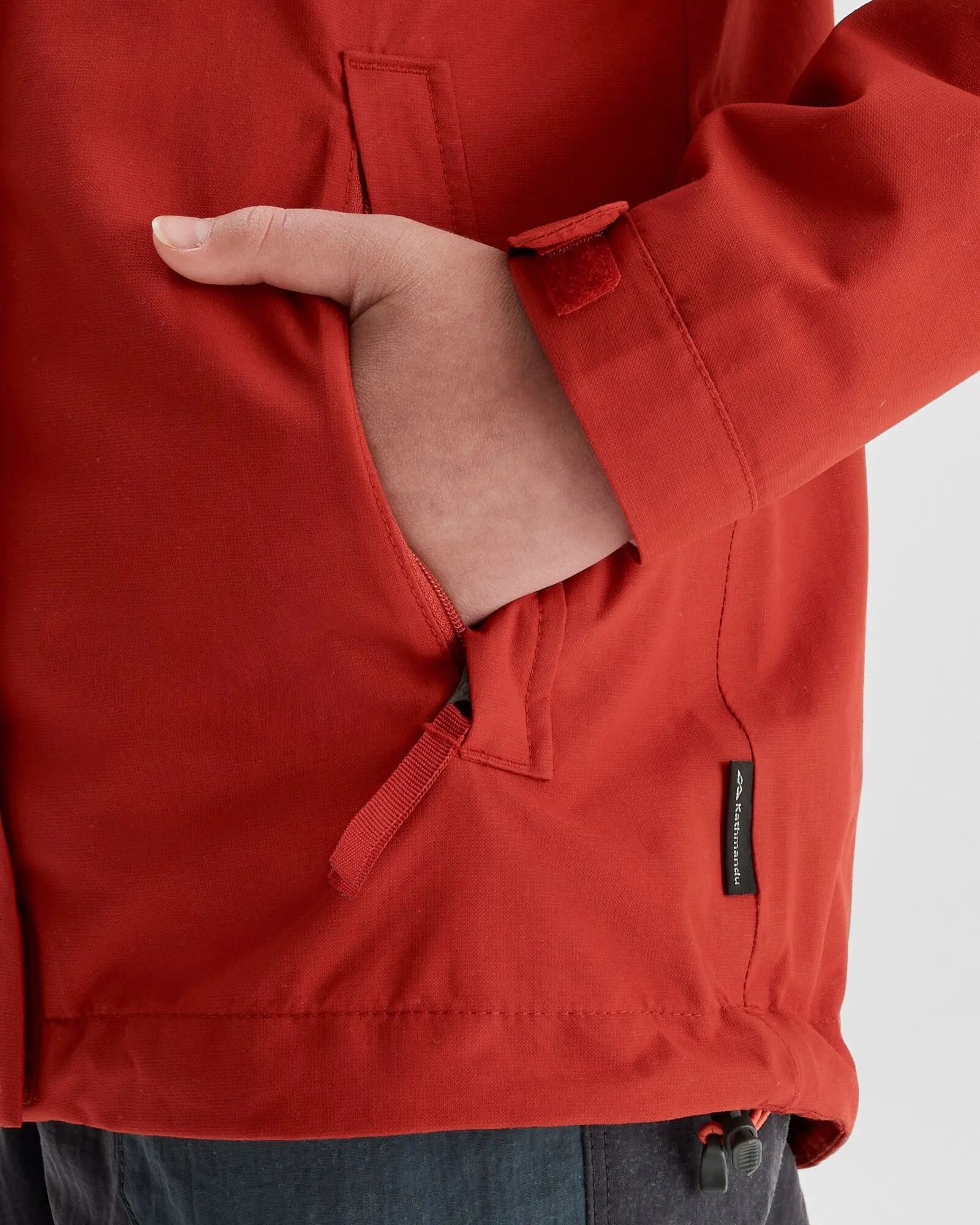 Girls' Andulo 2-layer Rain Jacket - Spicy Chilli Pepper