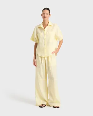 Leiden Short Sleeve Shirt - Lemon