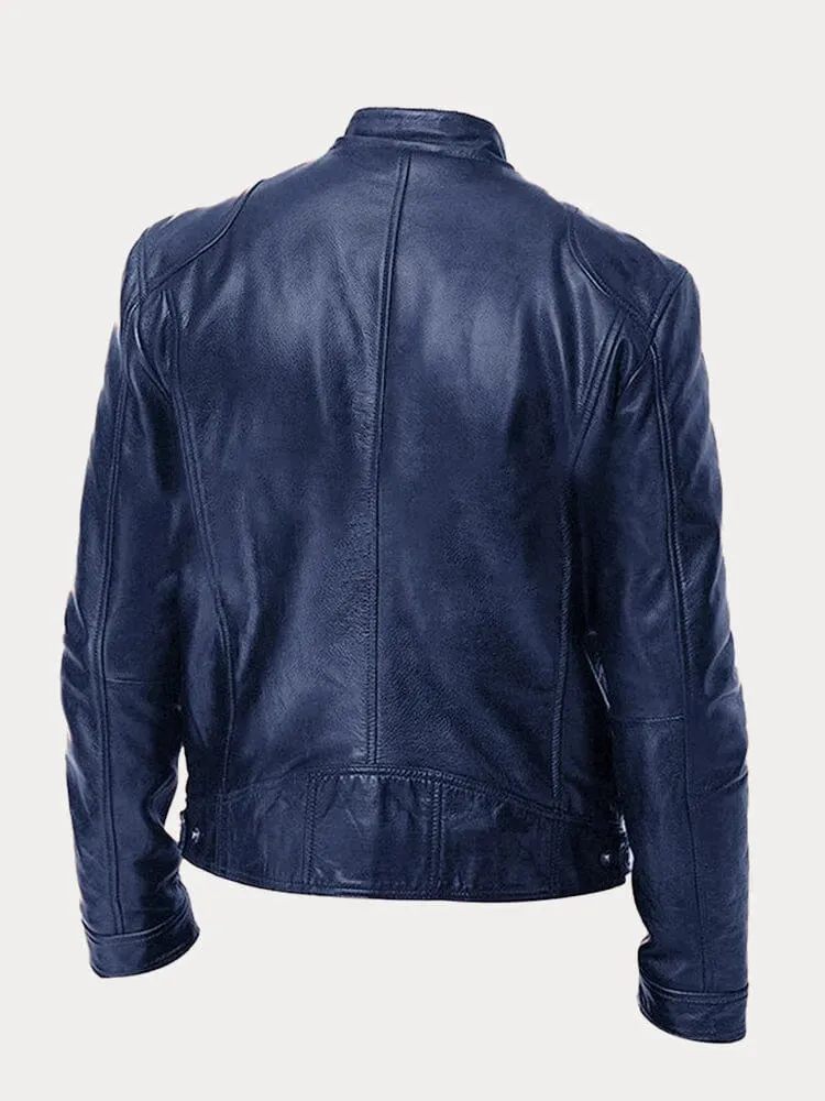 Mario | Genuine Leather Biker Jacket
