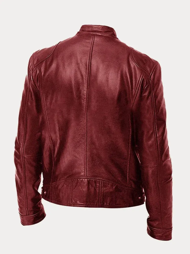 Mario | Genuine Leather Biker Jacket