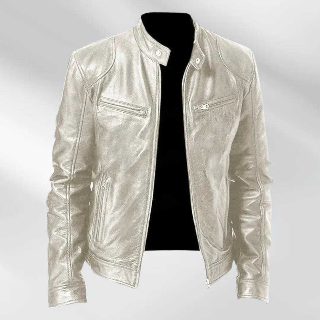 Mario | Genuine Leather Biker Jacket