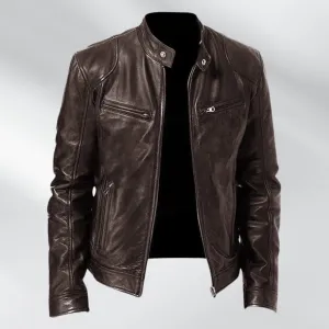 Mario | Genuine Leather Biker Jacket