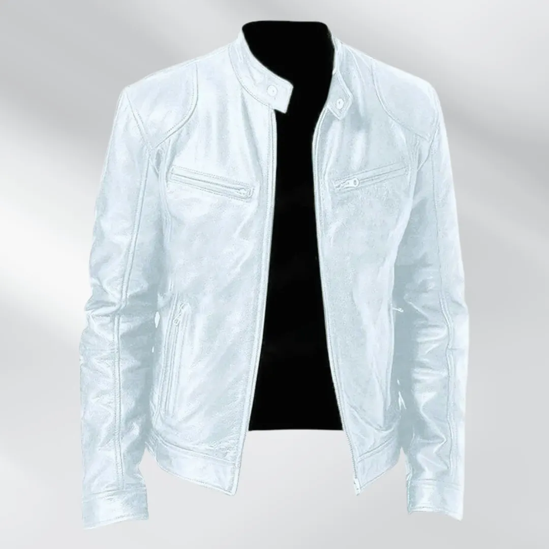 Mario | Genuine Leather Biker Jacket