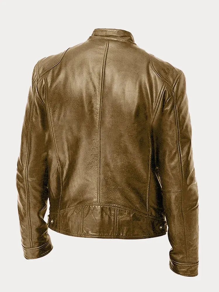 Mario | Genuine Leather Biker Jacket