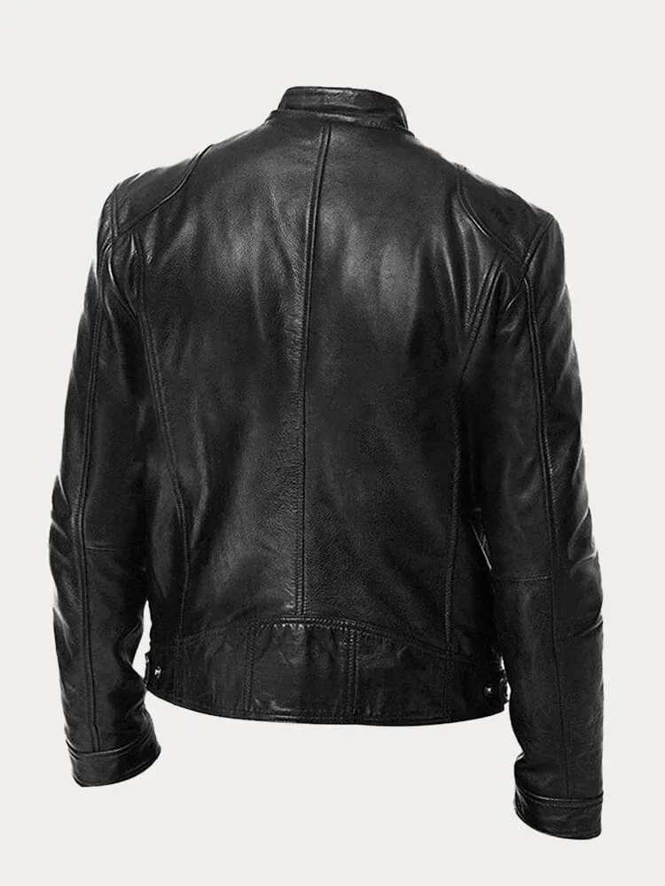Mario | Genuine Leather Biker Jacket