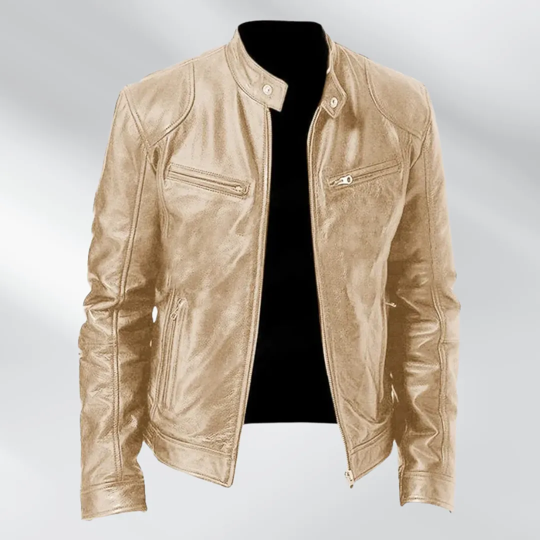 Mario | Genuine Leather Biker Jacket