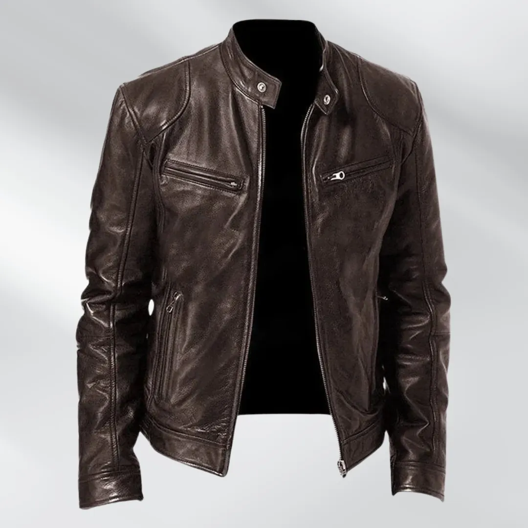 Mario | Genuine Leather Biker Jacket