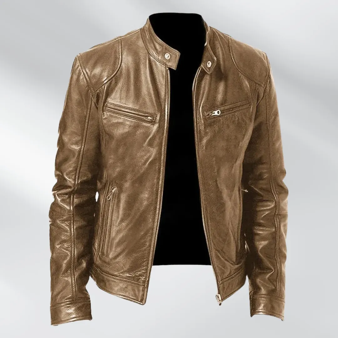 Mario | Genuine Leather Biker Jacket