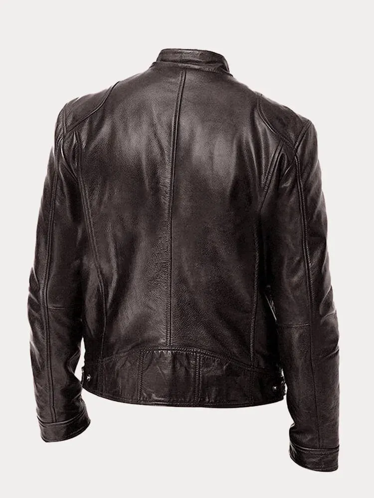 Mario | Genuine Leather Biker Jacket