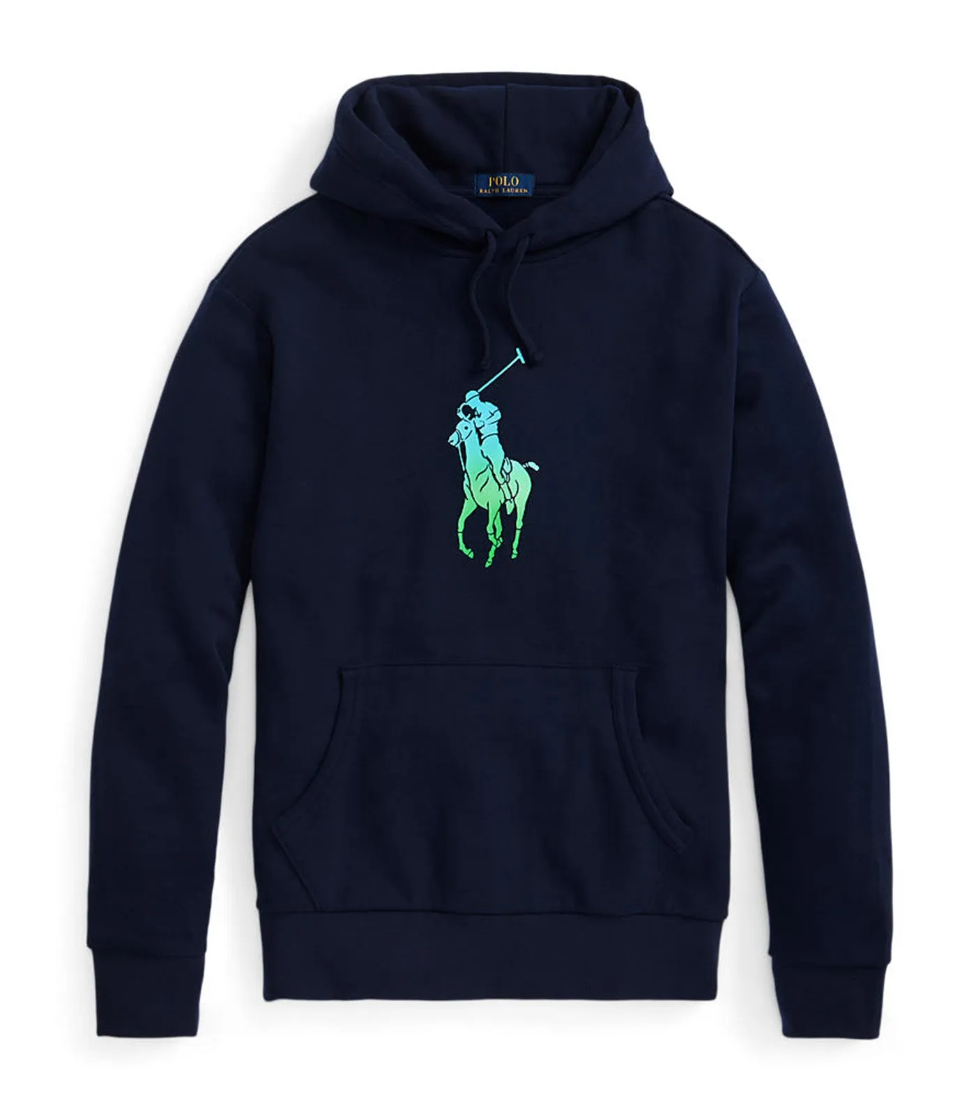 Men’s Ombré Big Pony Fleece Hoodie Navy