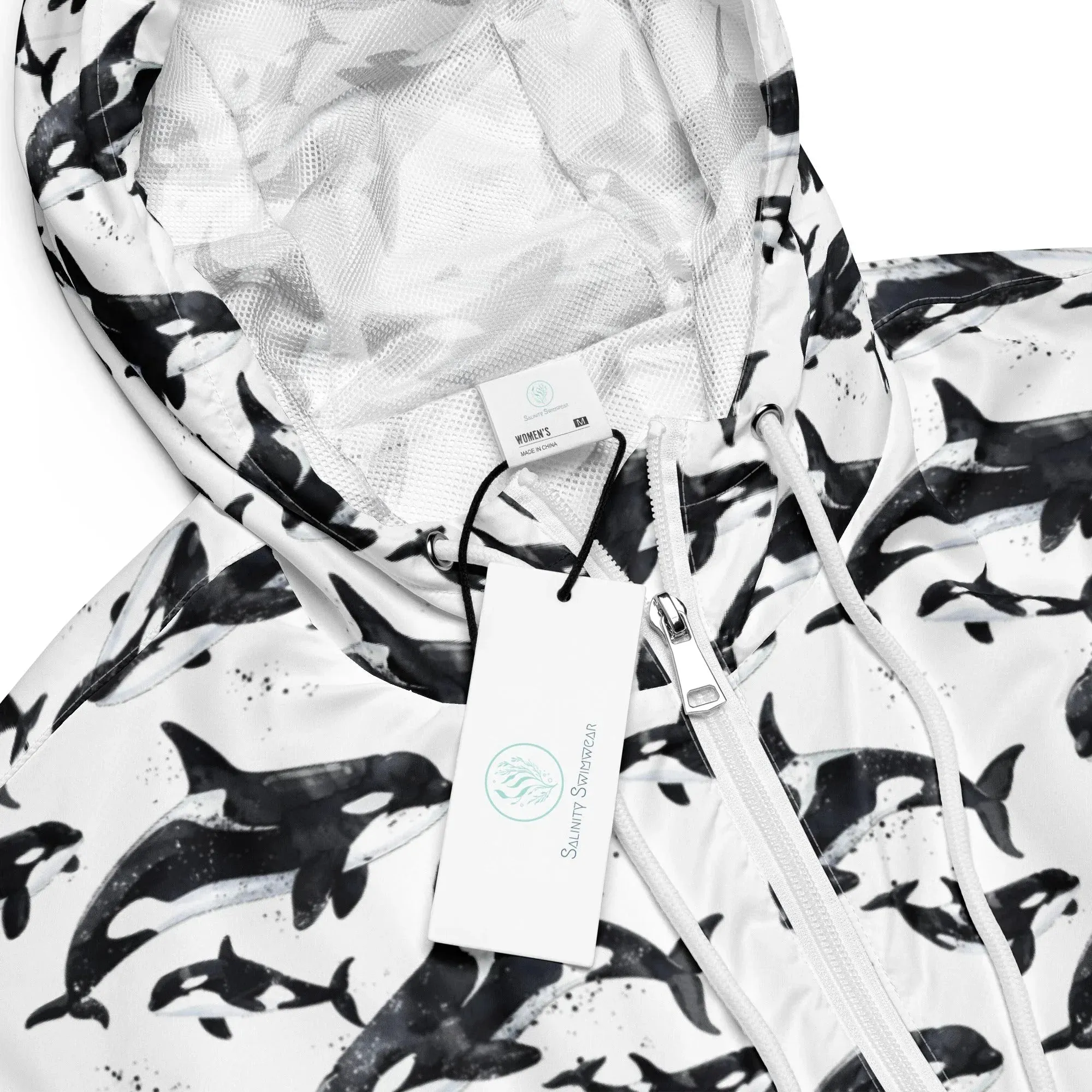 Orca Pod Womens cropped Windbreaker