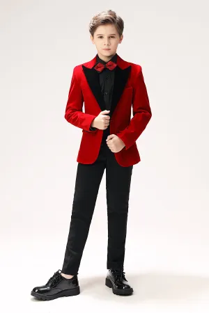 Red Velvet 5 Piece Boy's Formal Boys Suits