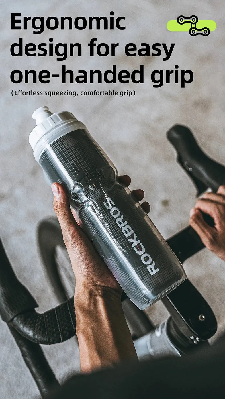 ROCKBROS Bike Water Bottle 750ml PP5 Bicycle Insulated
