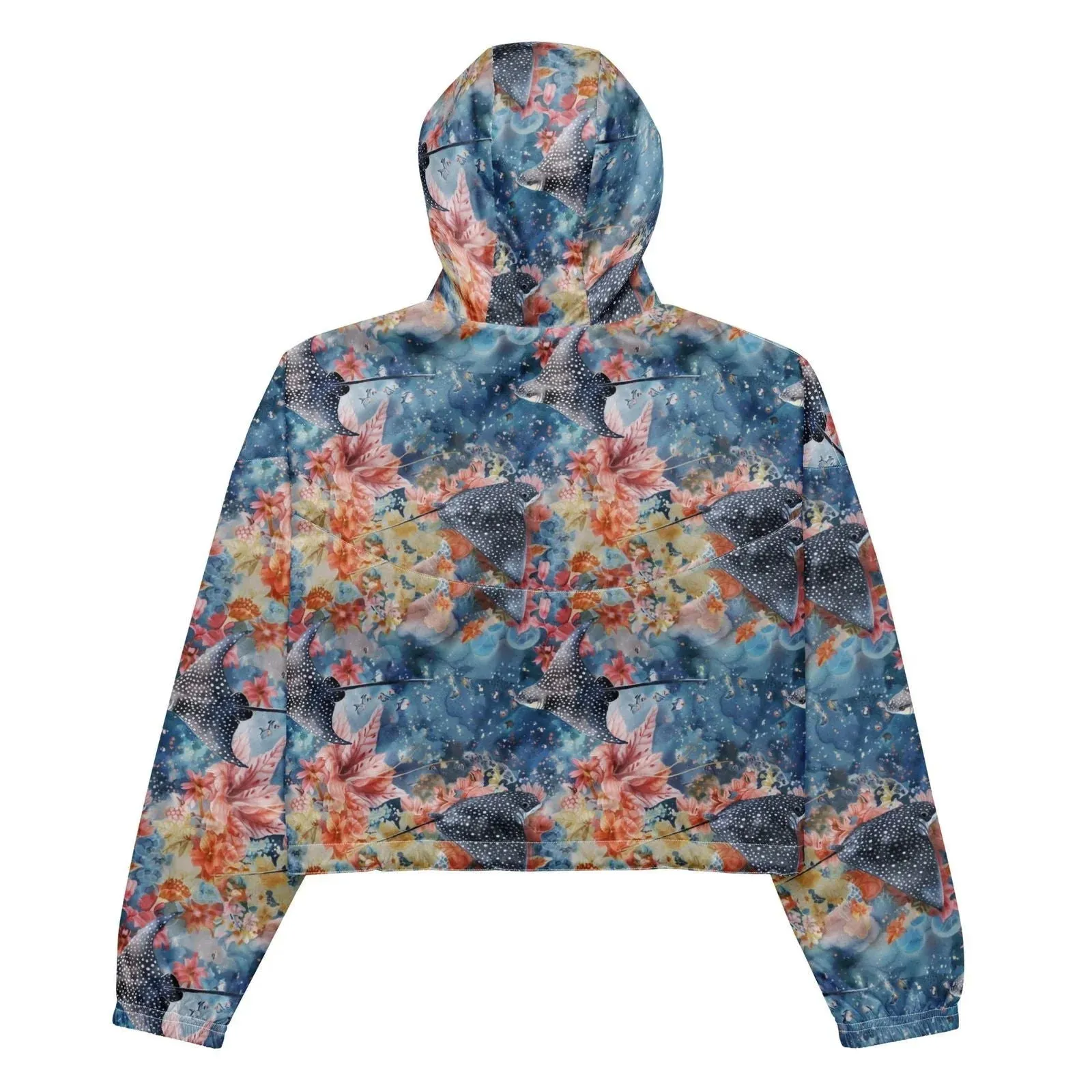 Spotted Eagle Ray Womens cropped Windbreaker