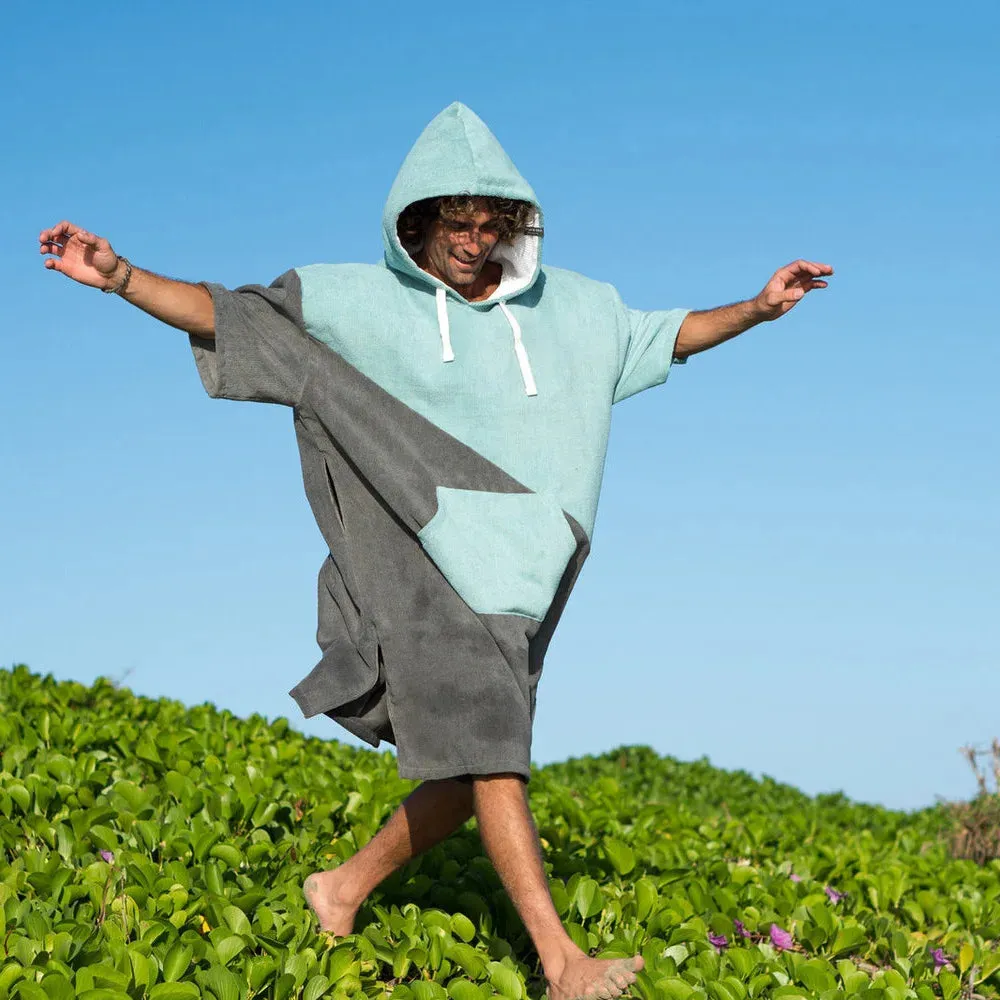 Swimming Diving Hooded Bathrobe  Thicken Changing Robe Poncho
