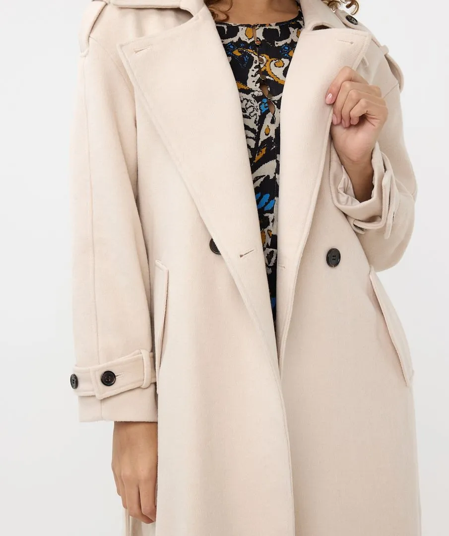 Tenna Trenchcoat in Bisquit Color- EsQualo F2408500