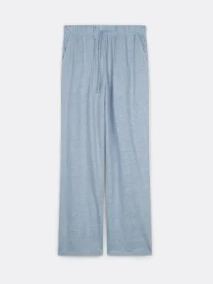 The Loose Linen Pant in Muted Blue
