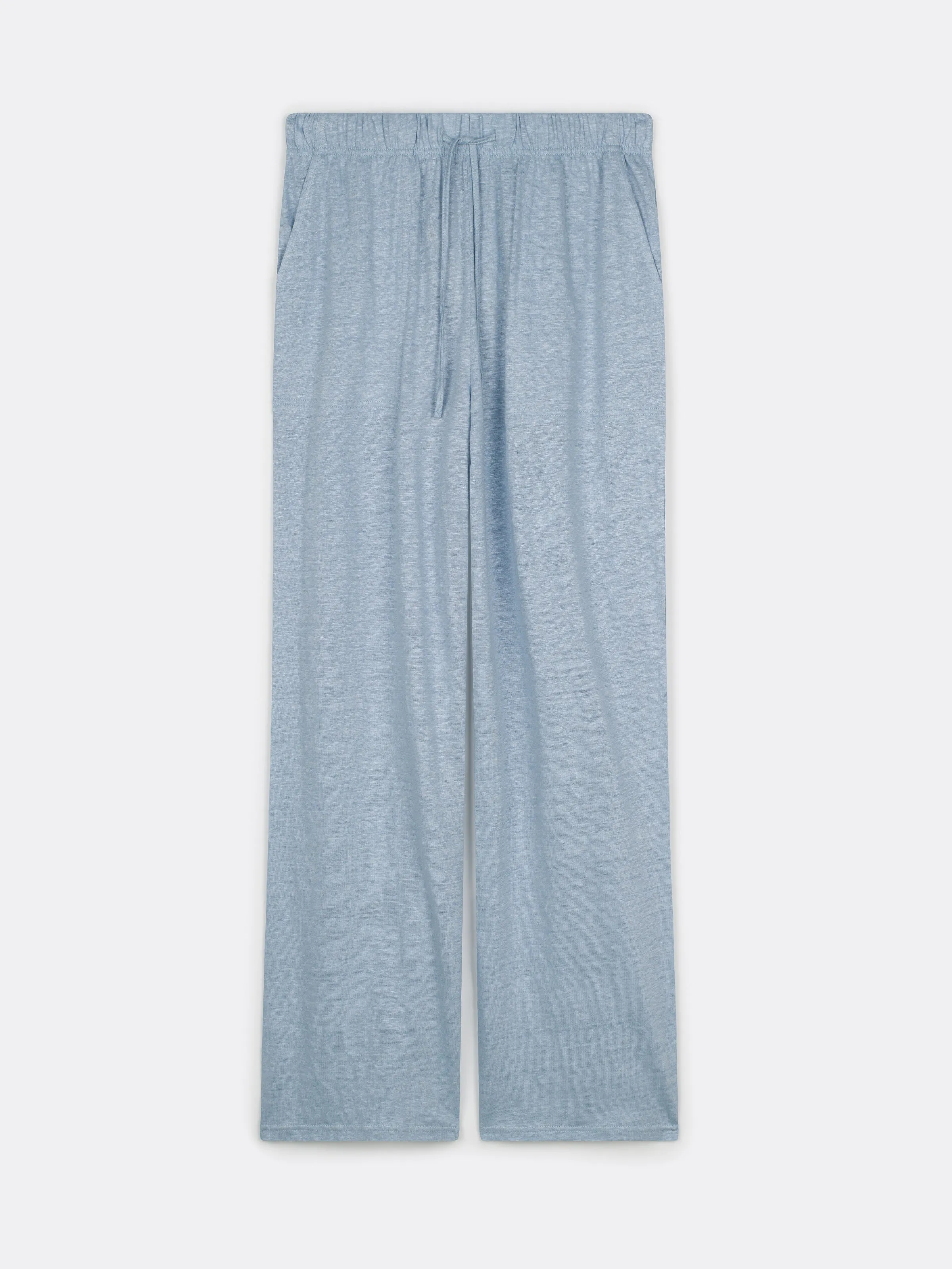 The Loose Linen Pant in Muted Blue