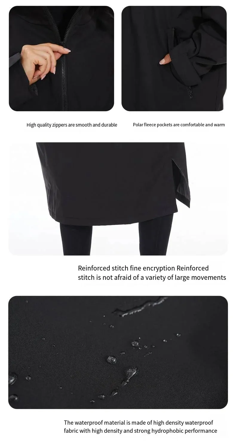 Thickened Winter Warm Surfing Changing Robe  Cashmere Microfiber Towel Hooded Bath Poncho