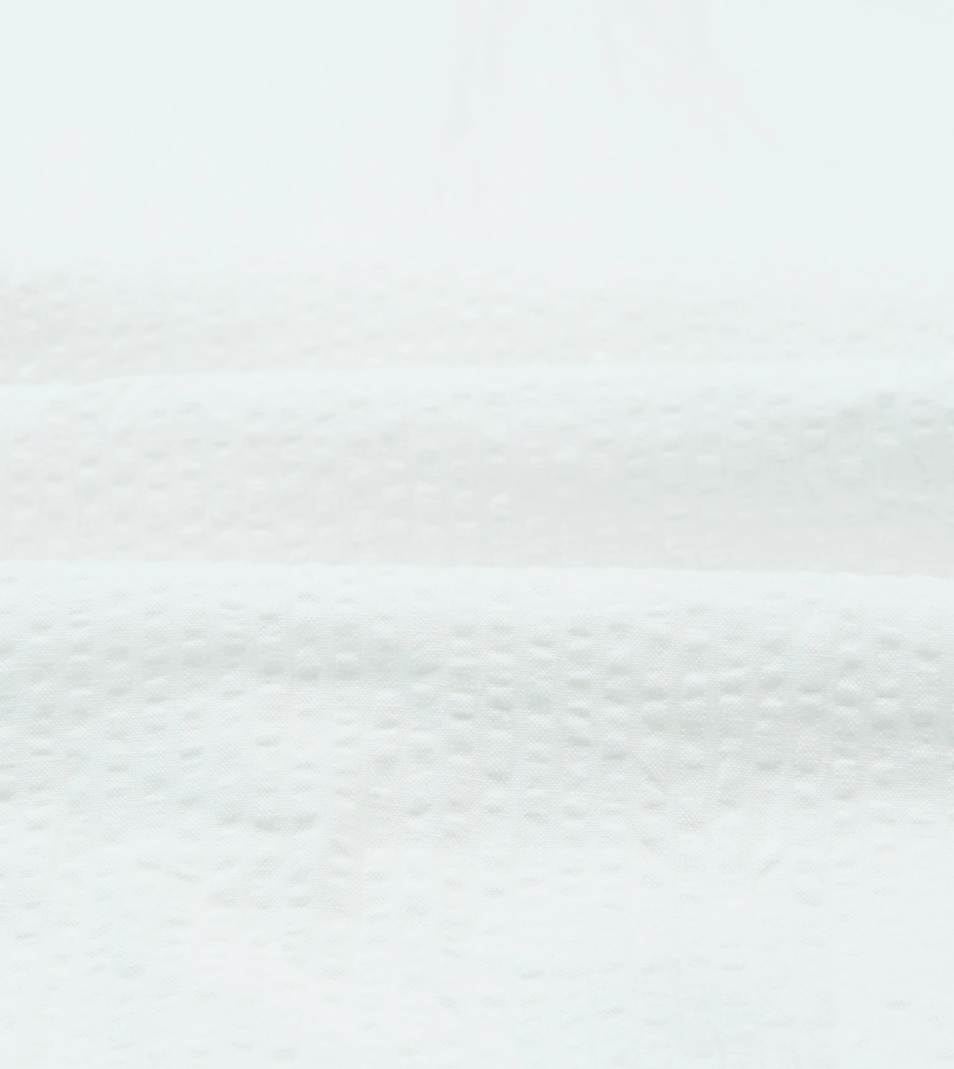 White Cotton-Linen Seersucker Camp Collar Short Sleeve Shirt